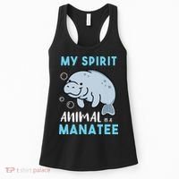 My Spirit Animal Is A Manatee Marine Biologist Gift Women's Tank Top thumb 0