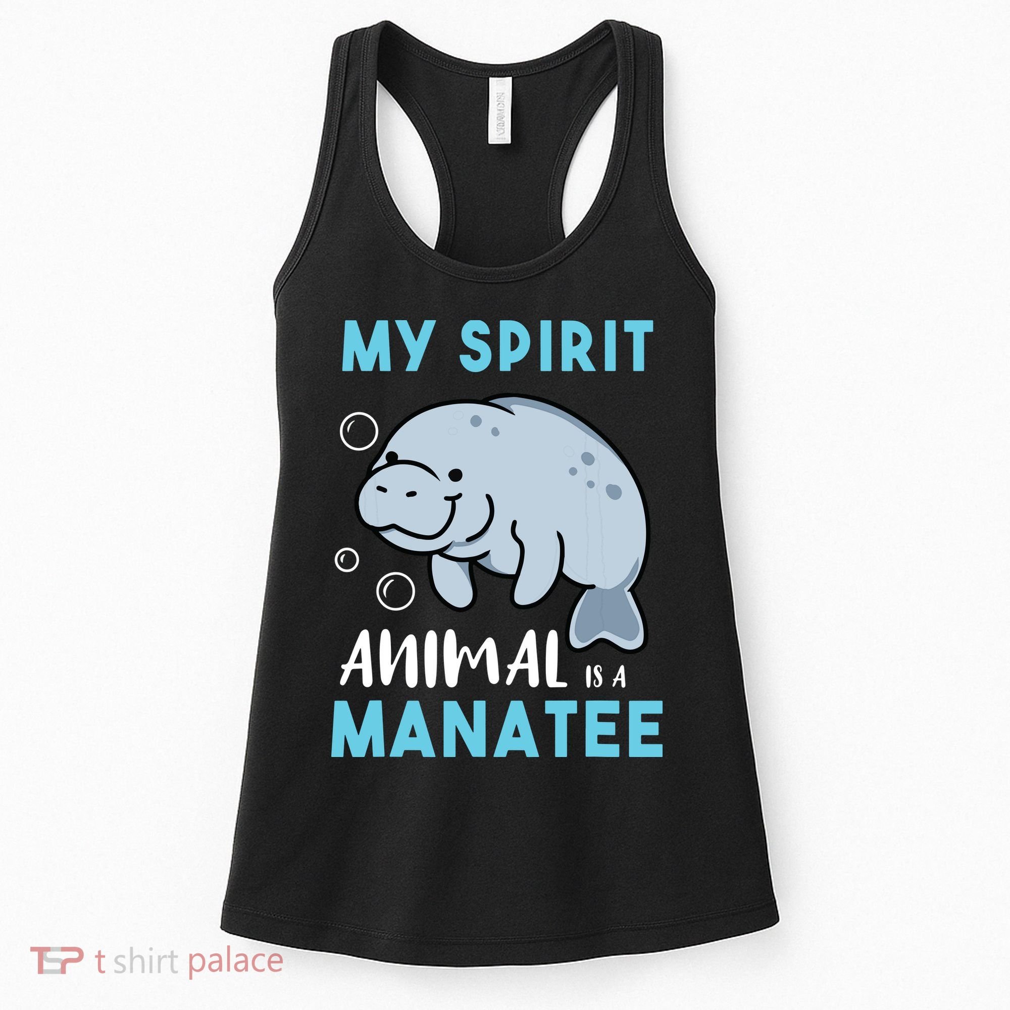 My Spirit Animal Is A Manatee Marine Biologist Gift Women's Tank Top