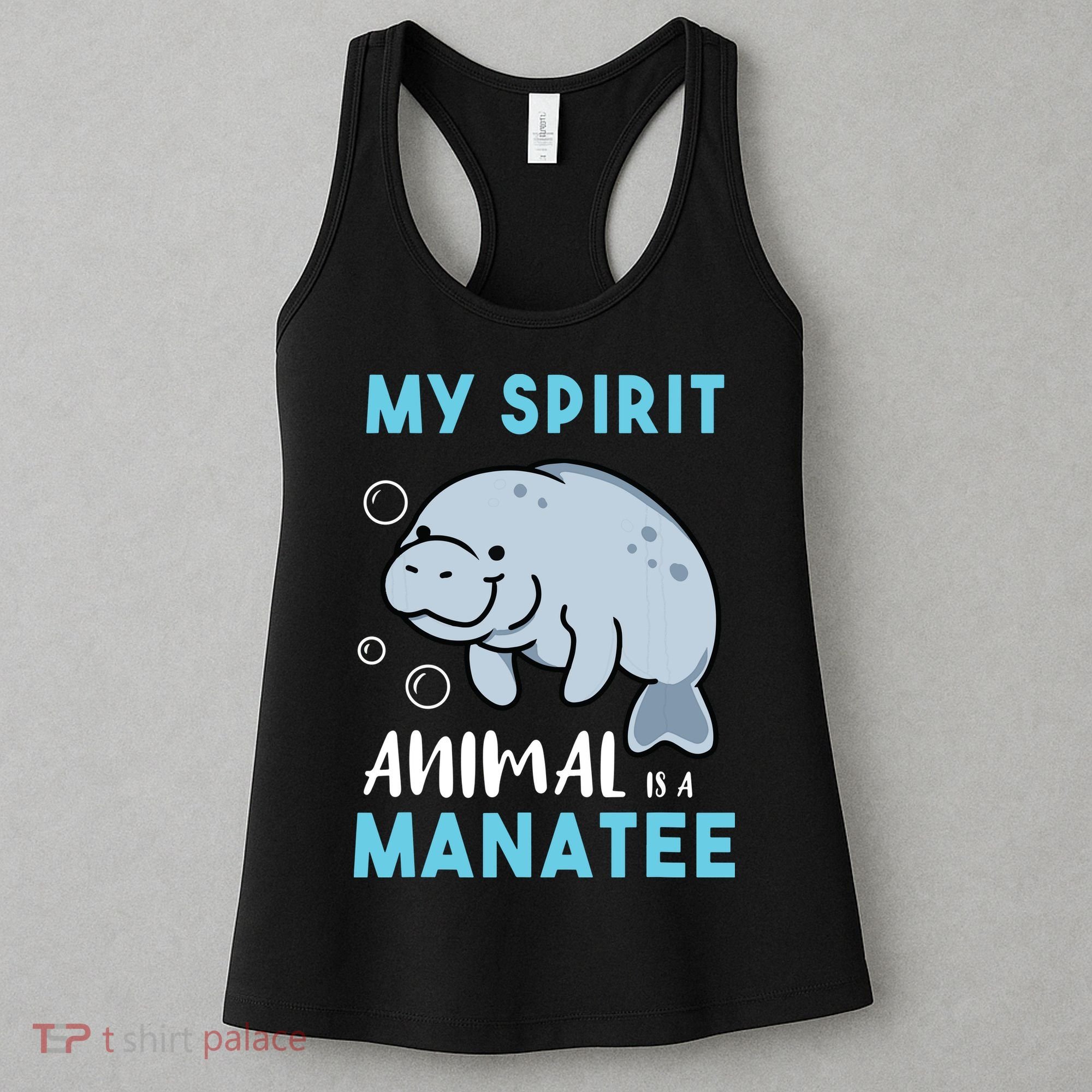 My Spirit Animal Is A Manatee Marine Biologist Gift Women's Tank Top