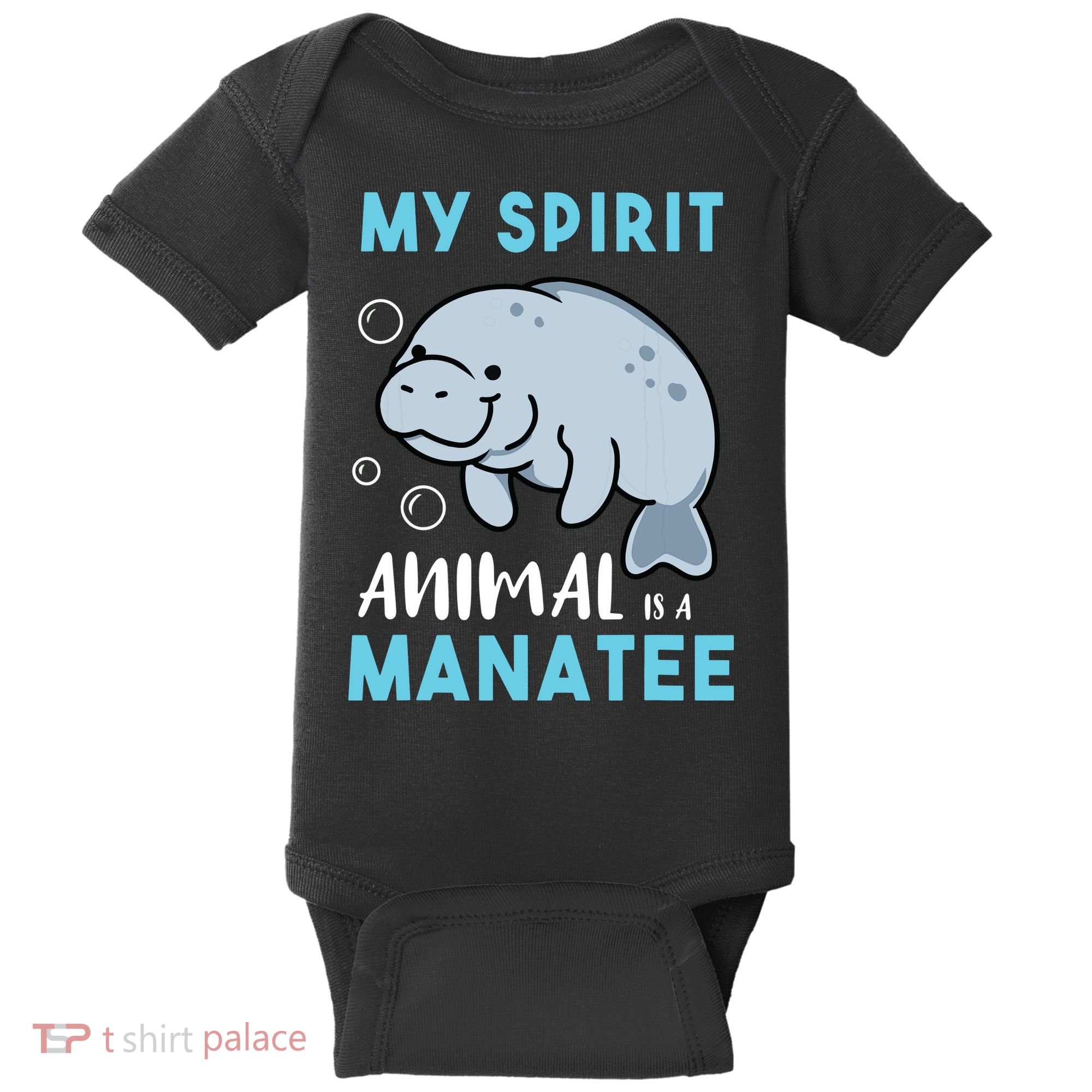 My Spirit Animal Is A Manatee Marine Biologist Gift Baby Bodysuit