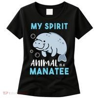 My Spirit Animal Is A Manatee Marine Biologist Gift Women's T-Shirt thumb 0