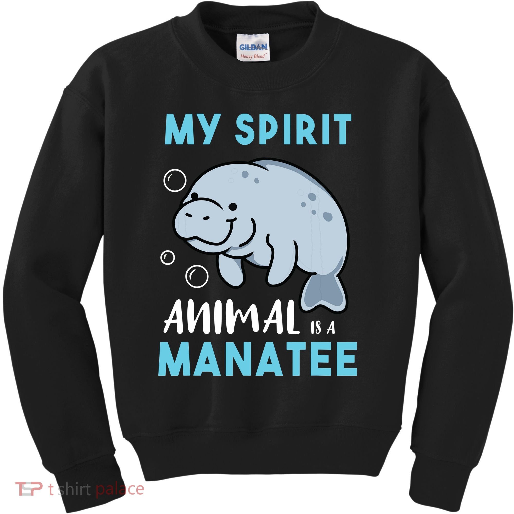 My Spirit Animal Is A Manatee Marine Biologist Gift Kids Sweatshirt