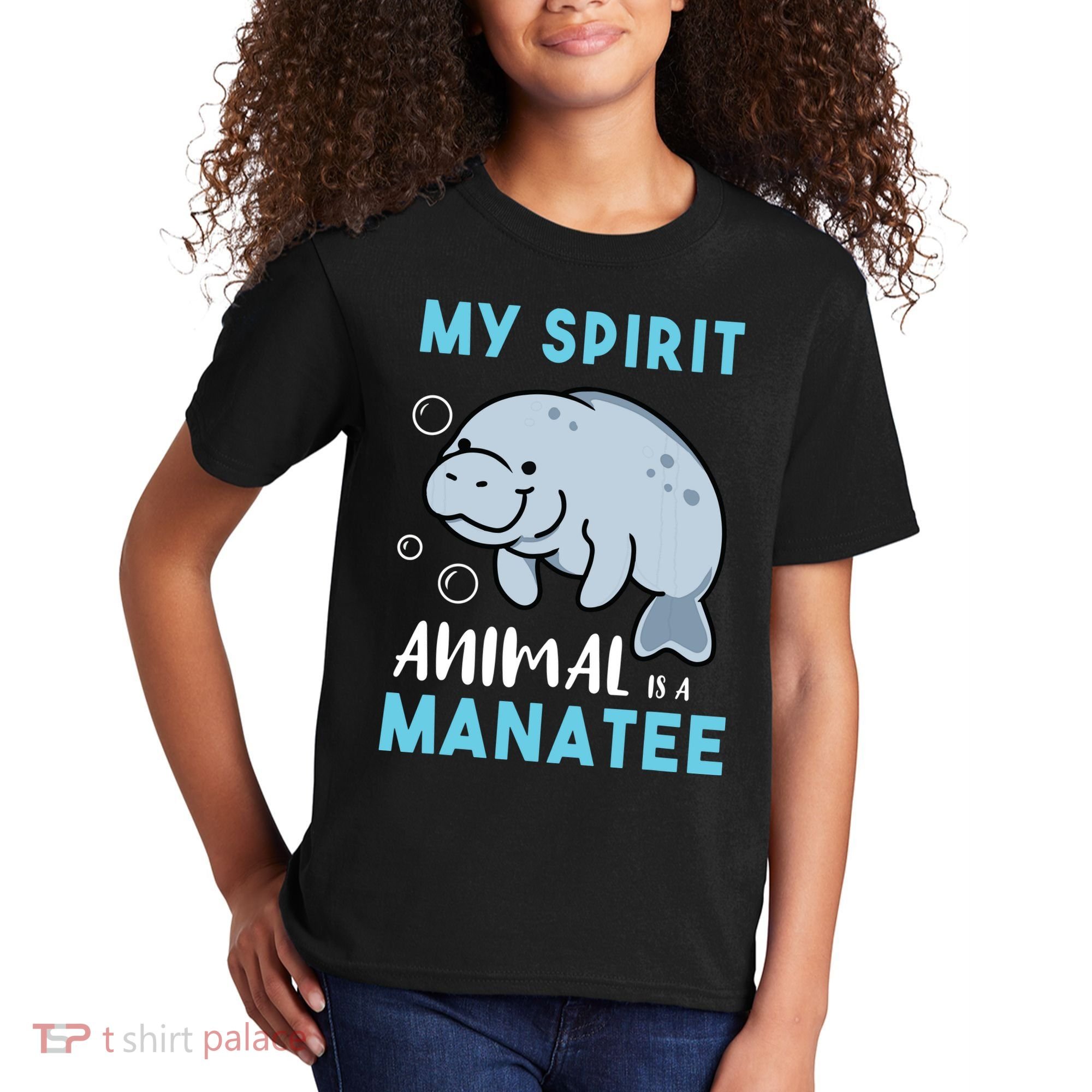 My Spirit Animal Is A Manatee Marine Biologist Gift Kids T-Shirt