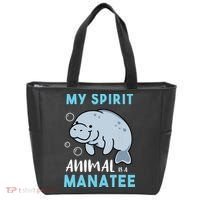 My Spirit Animal Is A Manatee Marine Biologist Gift Tote Bag thumb 0