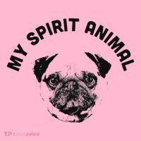 My Spirit Animal Pug Funny Dog Mom And Dog Dad Coaster thumb 2