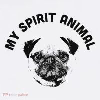 My Spirit Animal Pug Funny Dog Mom And Dog Dad Sweatshirt thumb 3