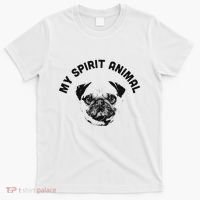 My Spirit Animal Pug Funny Dog Mom And Dog Dad T-Shirt thumb 0