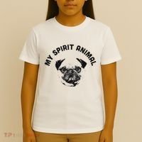 My Spirit Animal Pug Funny Dog Mom And Dog Dad T-Shirt thumb 4