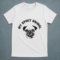 My Spirit Animal Pug Funny Dog Mom And Dog Dad T-Shirt thumb 5