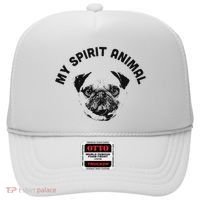 My Spirit Animal Pug Funny Dog Mom And Dog Dad Hat thumb 0