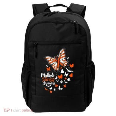Multiple Sclerosis Awareness Butterfly Orange Ribbon  Backpack