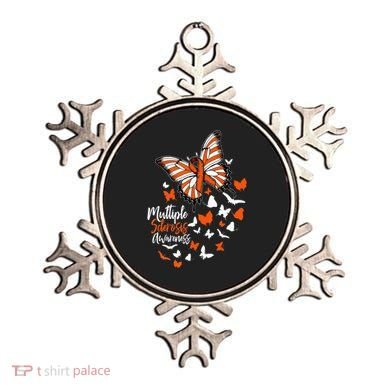 Multiple Sclerosis Awareness Butterfly Orange Ribbon  Ornament