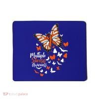Multiple Sclerosis Awareness Butterfly Orange Ribbon  Mousepad thumb 0