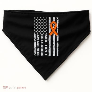 Multiple Sclerosis Awareness MS USA-Made Doggie Bandana