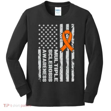 Multiple Sclerosis Awareness MS Kids Long Sleeve Shirt