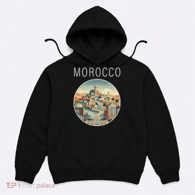 Morocco Scenery Art Deco Hoodie