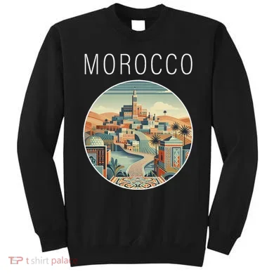 Morocco Scenery Art Deco Sweatshirt