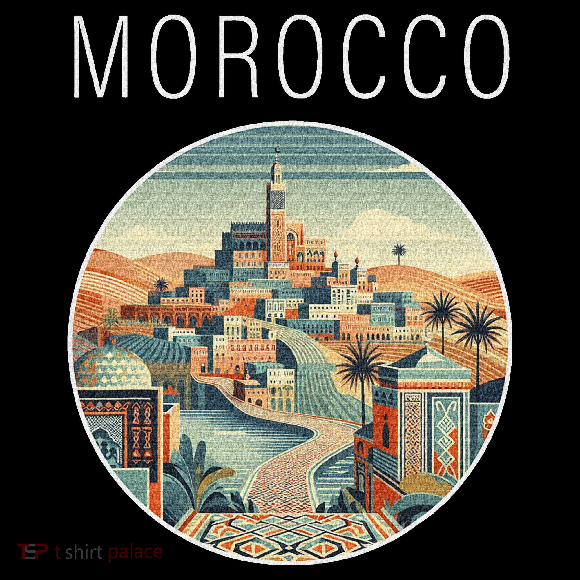 Morocco Scenery Art Deco Sweatshirt
