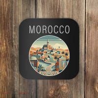 Morocco Scenery Art Deco Coaster thumb 0