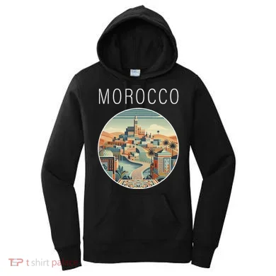 Morocco Scenery Art Deco Women's Hoodie