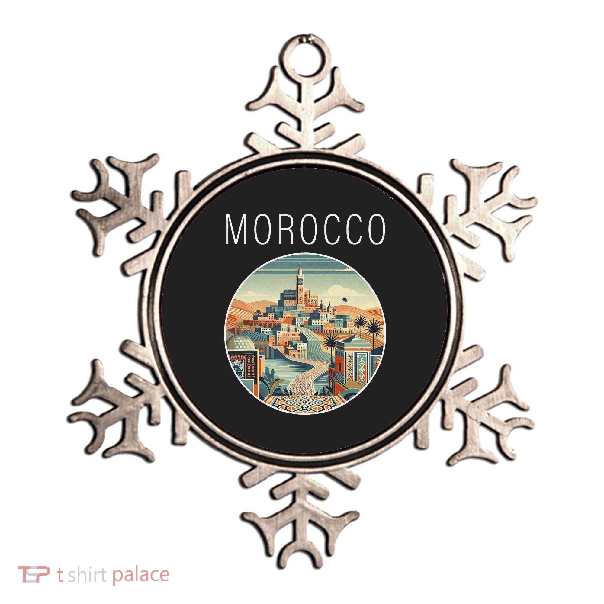 Morocco Scenery Art Deco Ornament