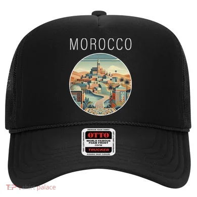 Morocco Scenery Art Deco Hat