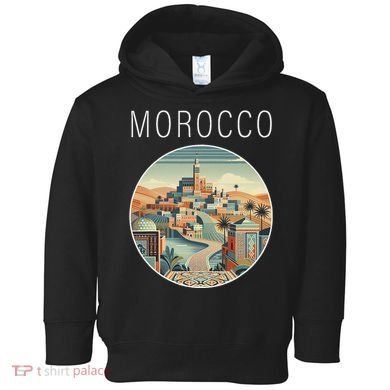 Morocco Scenery Art Deco Toddler Hoodie