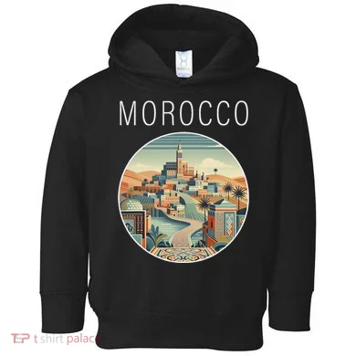 Morocco Scenery Art Deco Toddler Hoodie