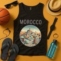 Morocco Scenery Art Deco Tank Top thumb 4