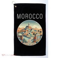 Morocco Scenery Art Deco Golf Towel thumb 0