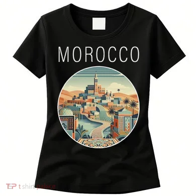 Morocco Scenery Art Deco Women's T-Shirt