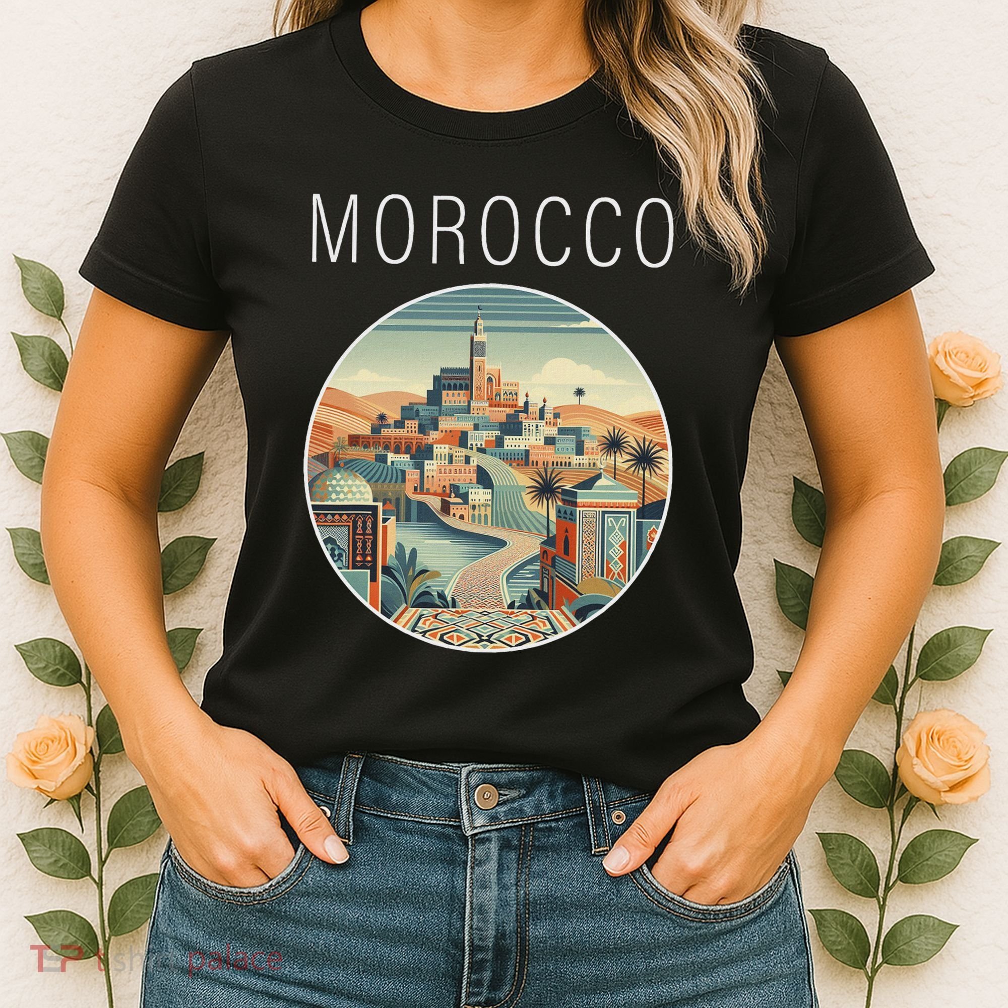 Morocco Scenery Art Deco Women's T-Shirt