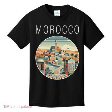 Morocco Scenery Art Deco Kids T-Shirt