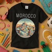 Morocco Scenery Art Deco Kids T-Shirt thumb 3
