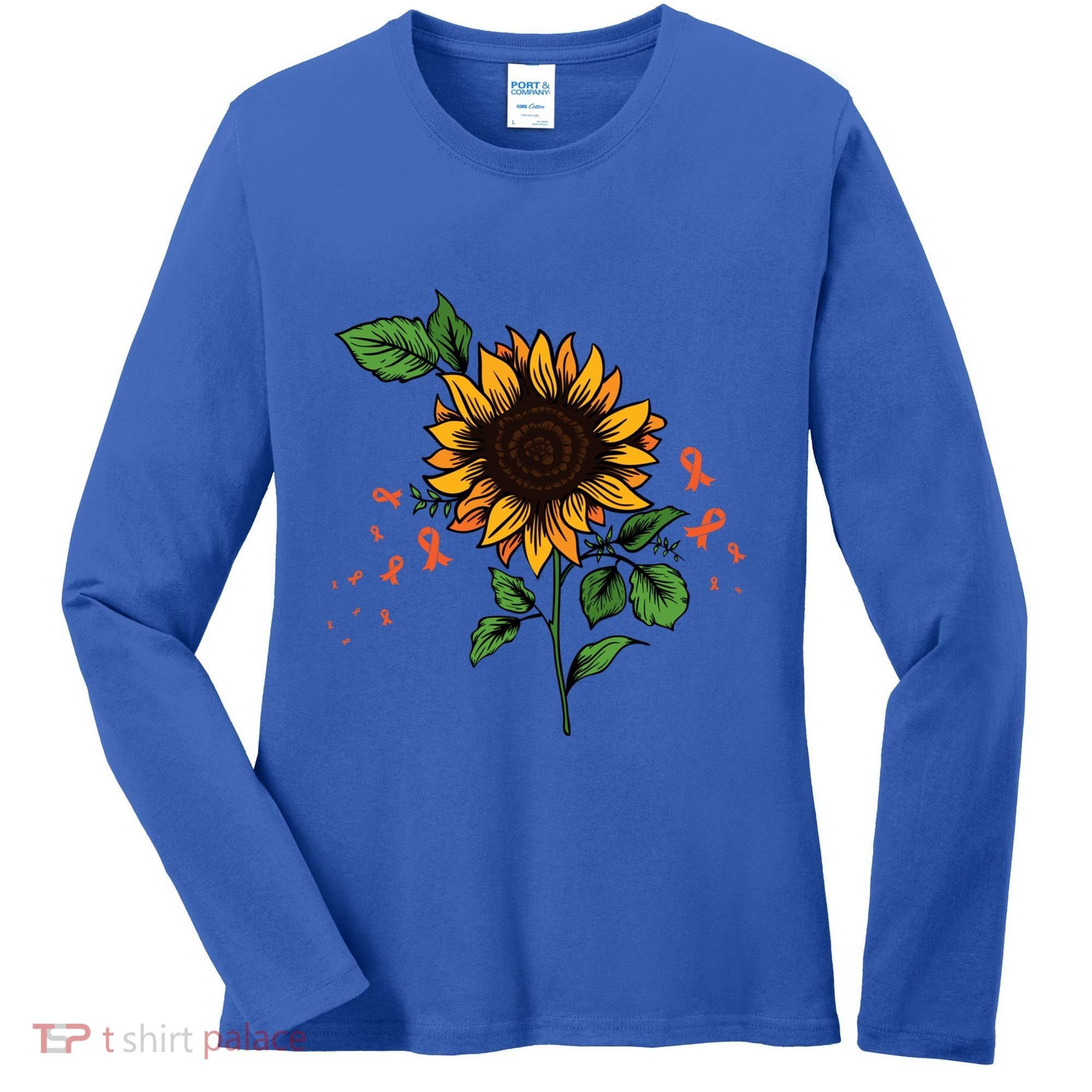 Multiple Sclerosis Awareness Any Ms Warrior Gift Women's Long Sleeve Shirt