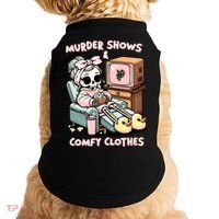 Murder Shows And Comfy Clothes Doggie Tank thumb 0
