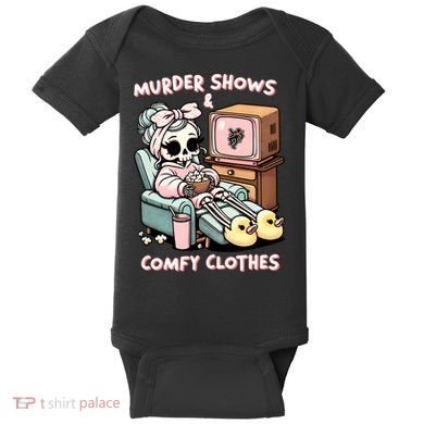 Murder Shows And Comfy Clothes Baby Bodysuit