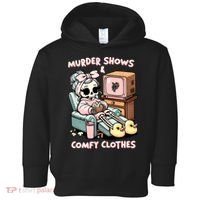 Murder Shows And Comfy Clothes Toddler Hoodie thumb 0