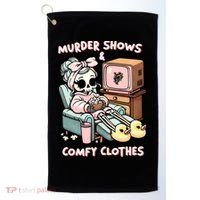 Murder Shows And Comfy Clothes Golf Towel thumb 0