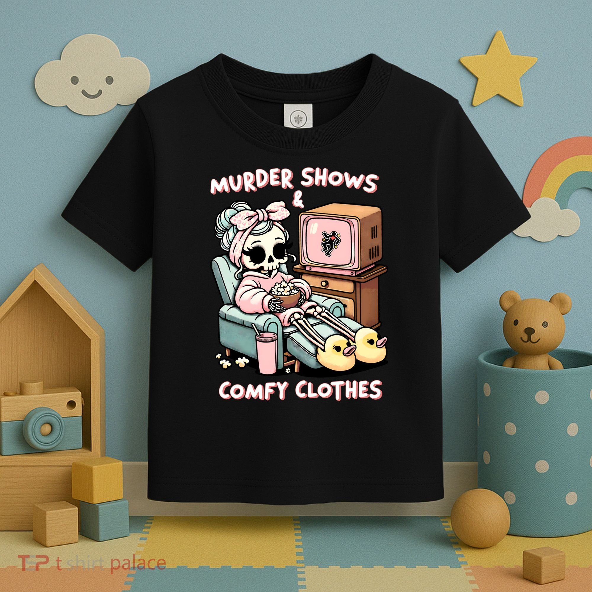 Murder Shows And Comfy Clothes Toddler T-Shirt