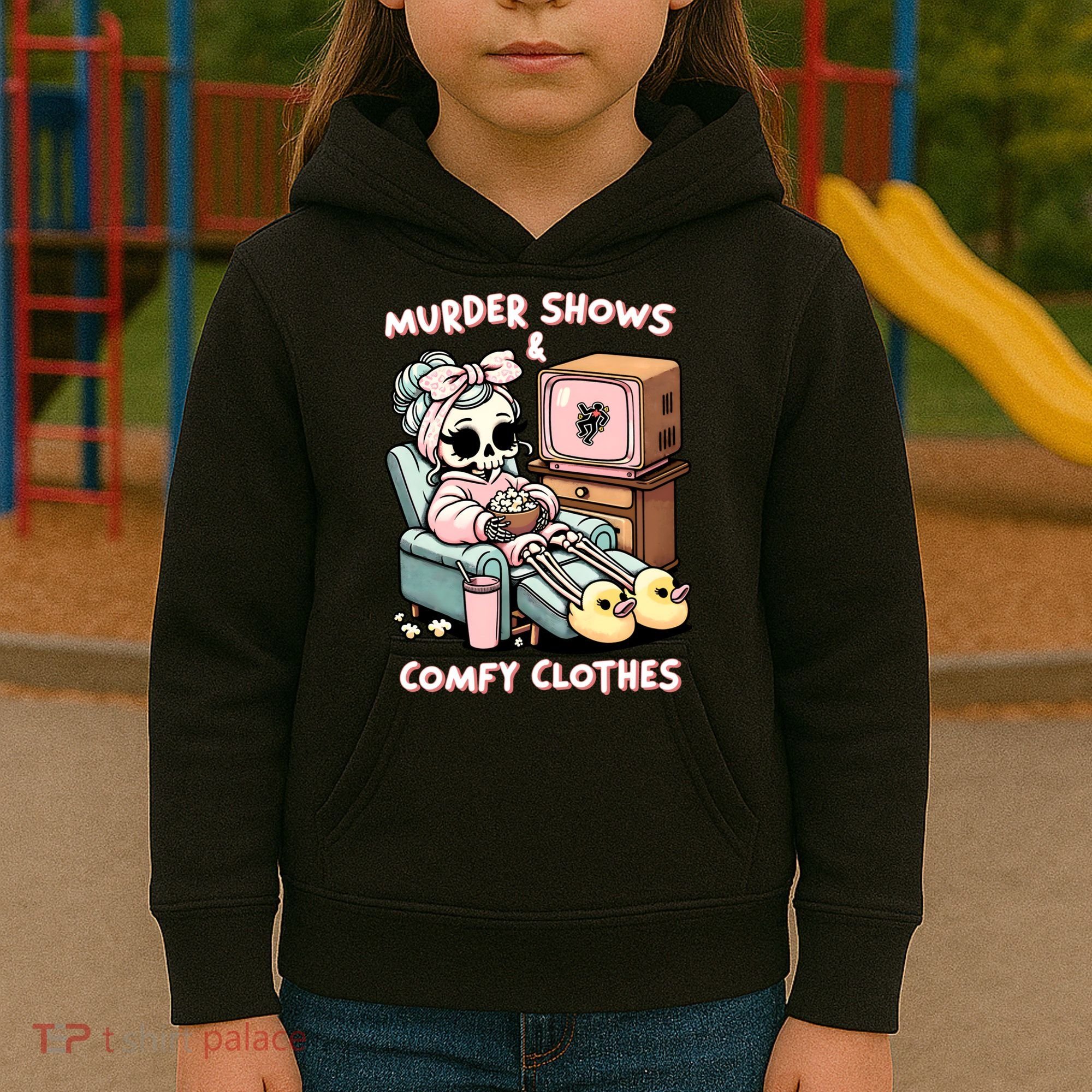 Murder Shows And Comfy Clothes Kids Hoodie