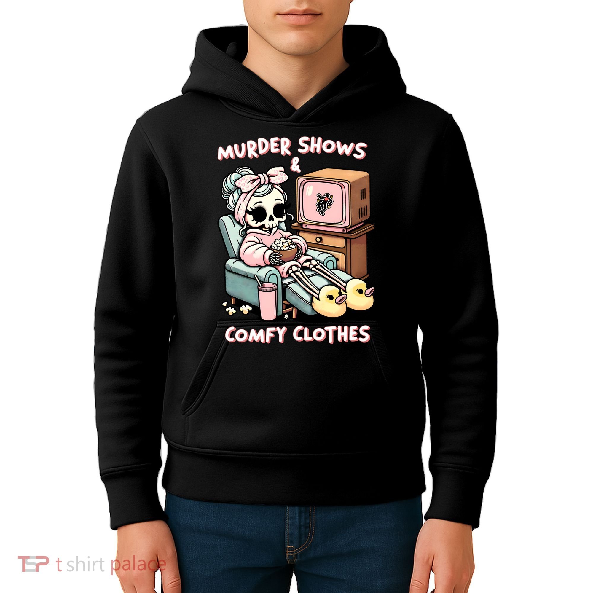 Murder Shows And Comfy Clothes Kids Hoodie
