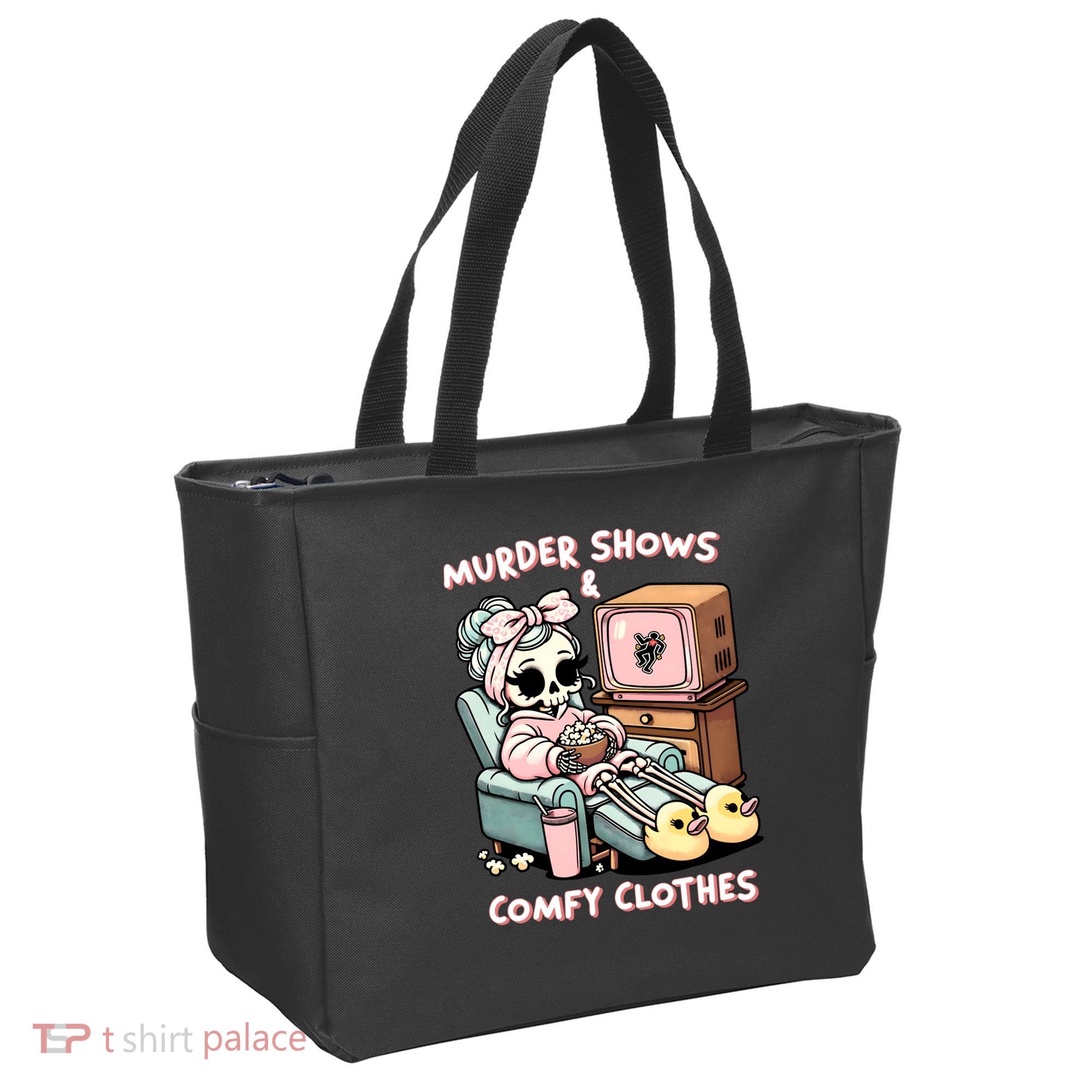 Murder Shows And Comfy Clothes Tote Bag
