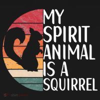 My Spirit Animal Is A Squirrel Squirrel Apparel Vintage T-Shirt thumb 7