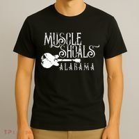 Muscle Shoals Alabama With Guitar Swampy Soul Music Fans T-Shirt thumb 3