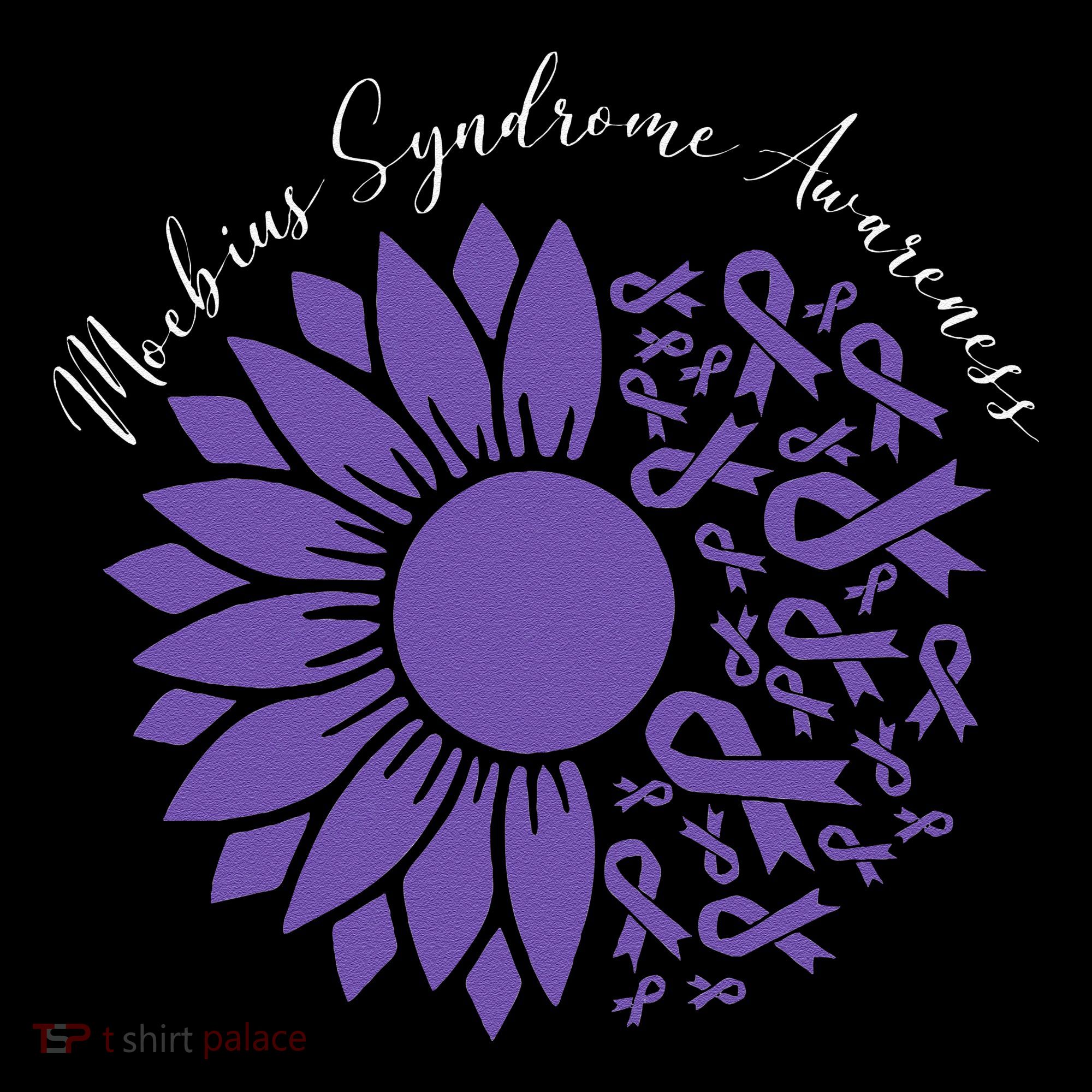 Moebius Syndrome Awareness Sunflower Purple Ribbon Support Gift Women's Hoodie