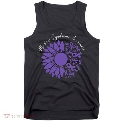Moebius Syndrome Awareness Sunflower Purple Ribbon Support Gift Tank Top
