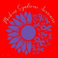 Moebius Syndrome Awareness Sunflower Purple Ribbon Support Gift Santa Hat thumb 1