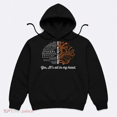 Multiple Sclerosis Awareness MS Head Warrior MS Support Idea Hoodie