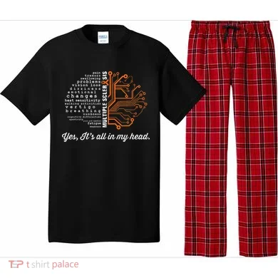 Multiple Sclerosis Awareness MS Head Warrior MS Support Idea Pajama Set